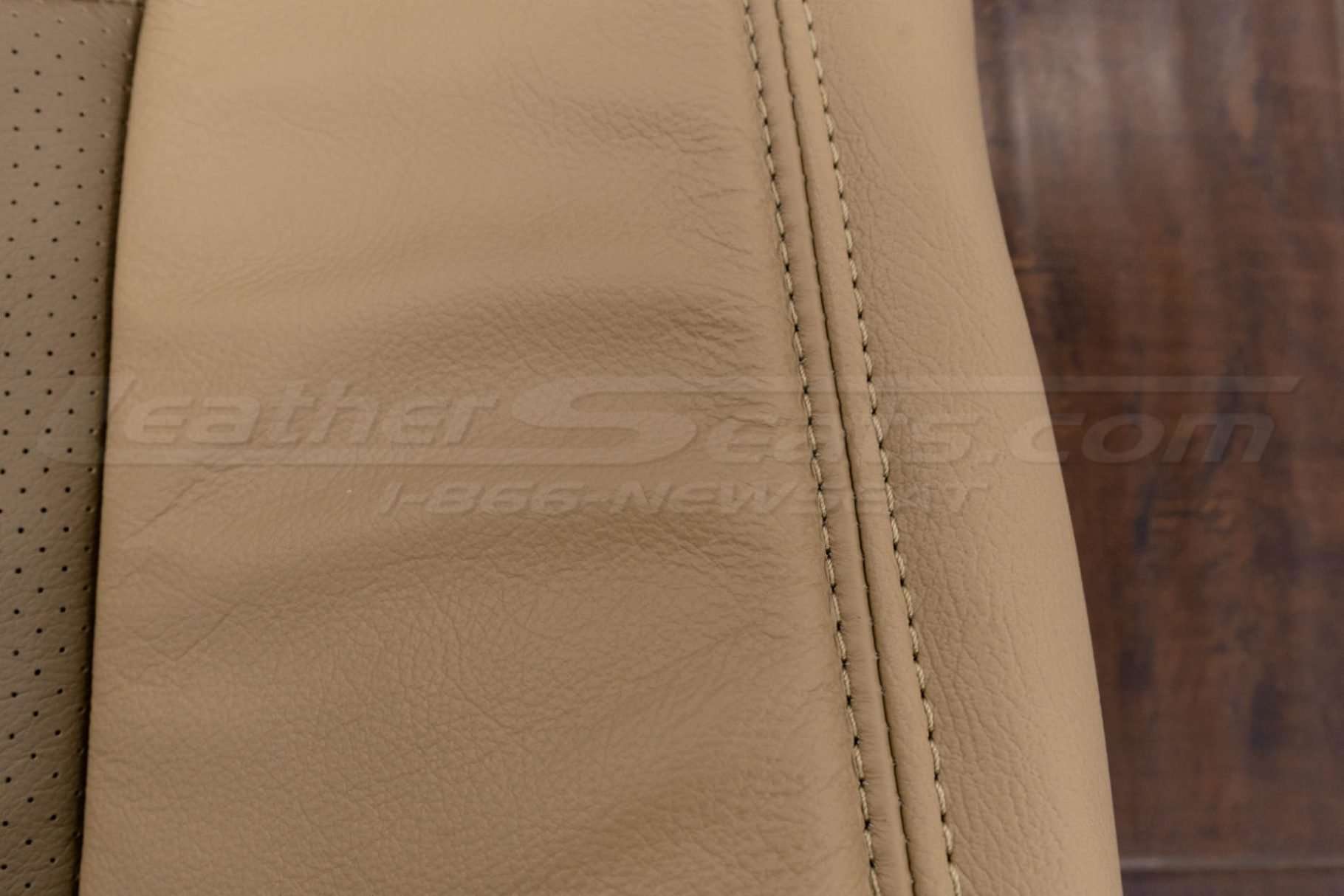 Bisque double-stitching