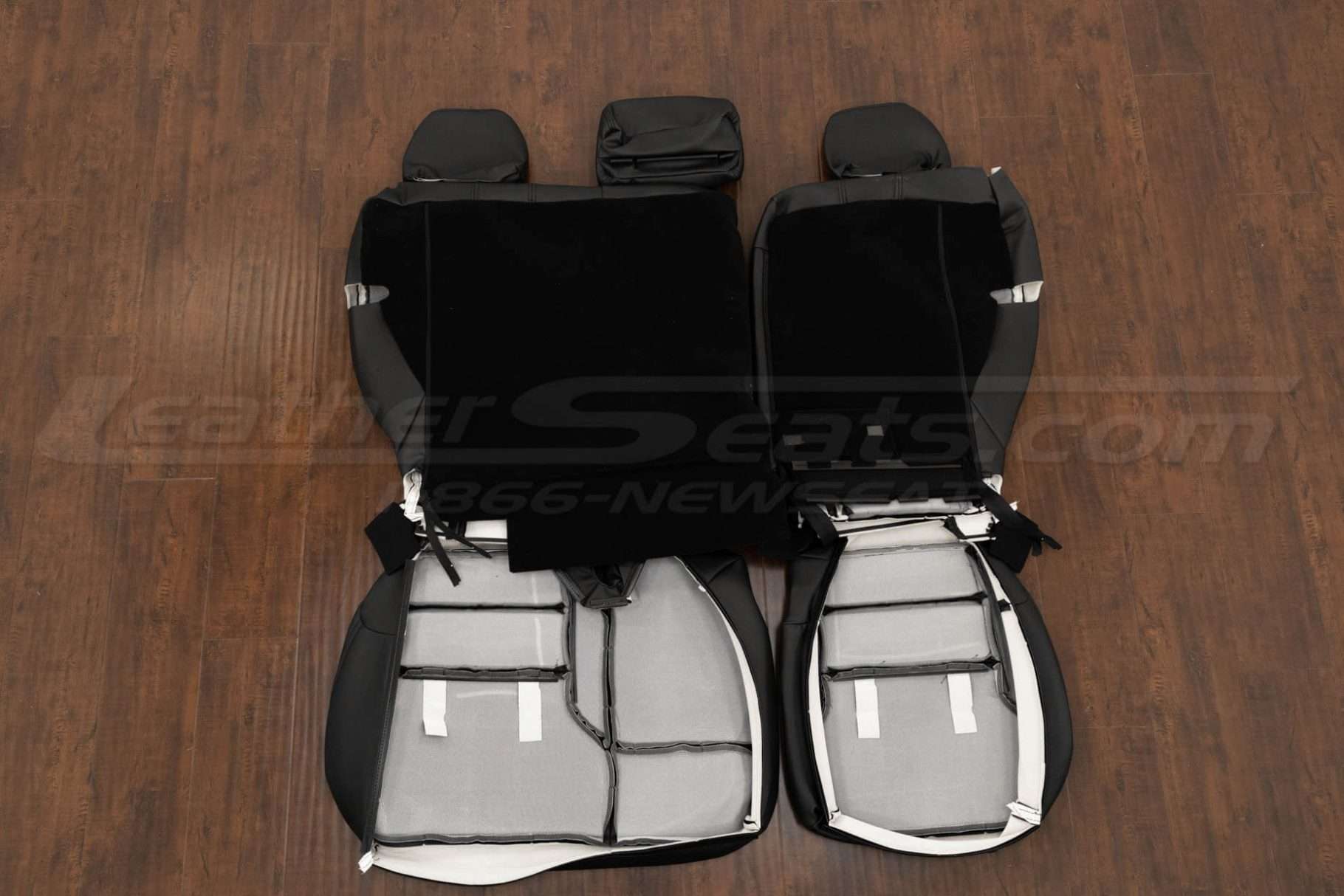 Back view of rear seat upholstery