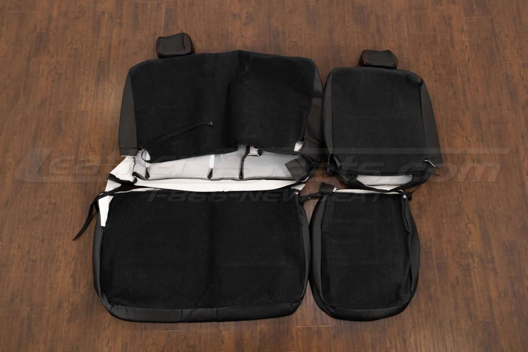 Back view of rear seat upholstery