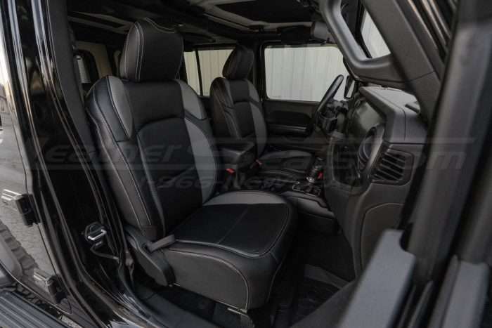 Installed Jeep Wrangler JL Leather Seats - Front Passenger