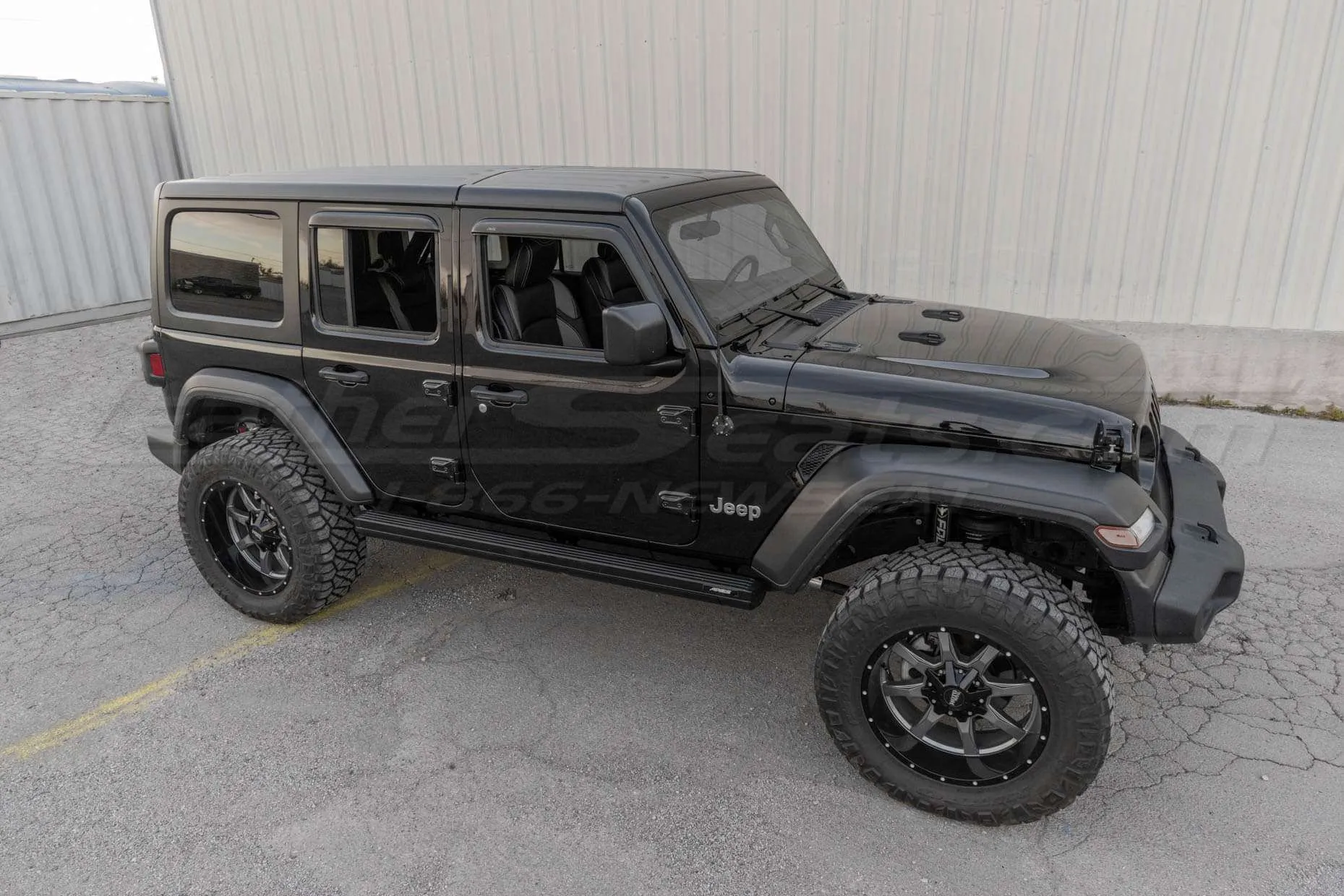 2018-2022 Jeep Wrangler JL with Black and Grey Leather Seats