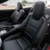 Upper section of installed Camaro leather seats