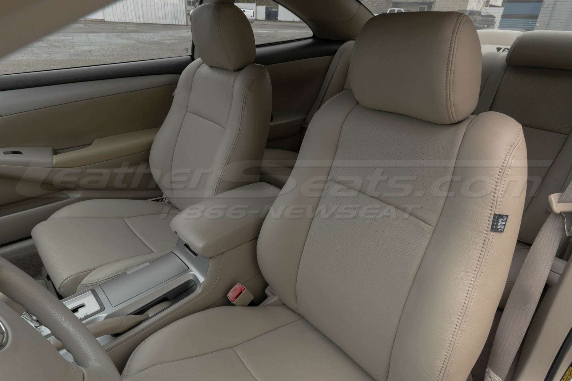 thumbnail image 2 of Beige Vinyl Armrest Door Panel Cover For Toyota Solara Coupe 2004-2008 – 1 Year Warranty 2 of 5