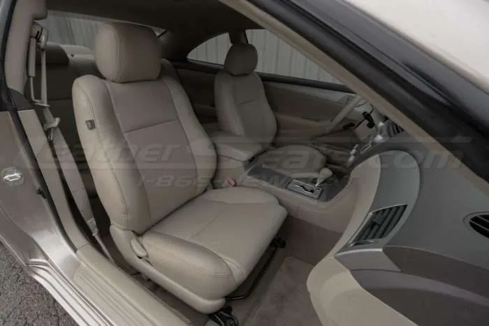 04-09 Toyota Solara Installed Leather Seats - Ivory - Front passenger seat alterative view