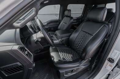 Ford F-150 Installed Quilted Leather Seats - Black -Featured Image