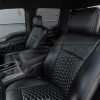 Ford F150 Supercab Installed Quilted Lather Seats - Black - Front driver side backrest