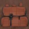 Chevrolet Silverado leather seat kit - Black & Mitt Brown - Rear seat upholstery