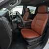 Chevrolet Silverado Installed LEather Seats - Black & Mitt Brown - Front driver hero