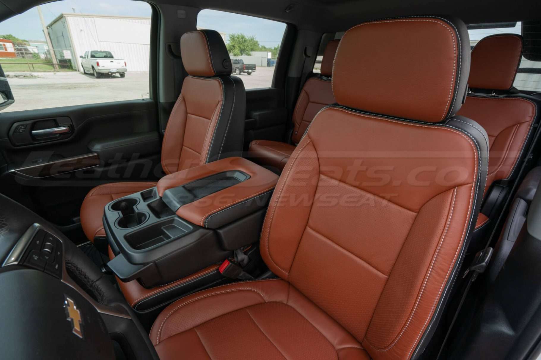 Front backrest up of front driver seat