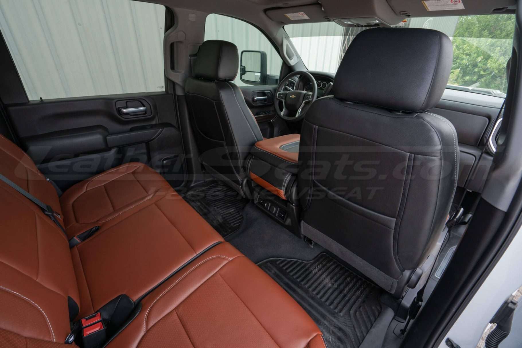 Back view of front seats from passenger side