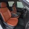 Chevrolet Silverado Leather Seats - Black & Mitt Brown - Front passenger seat