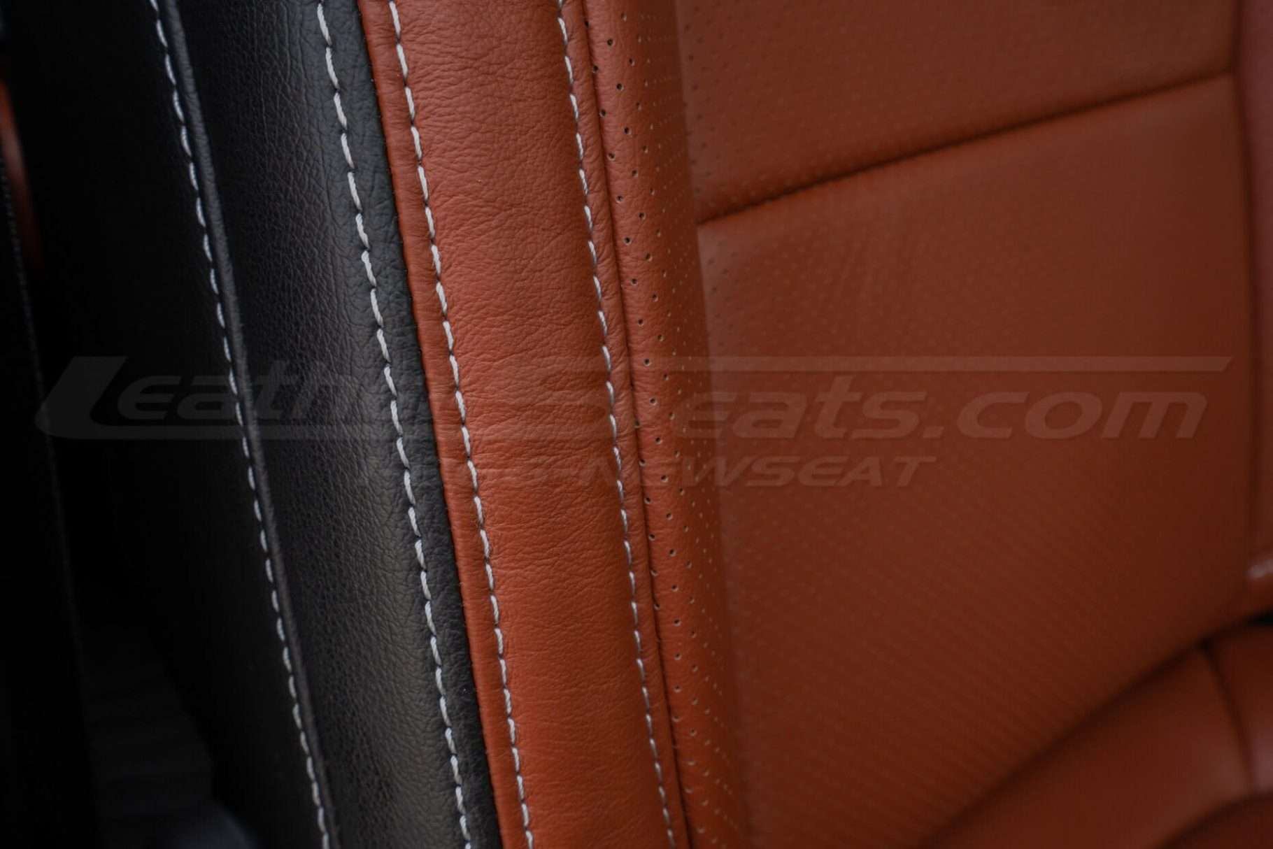 Contrasting Dove Grey double-stitching