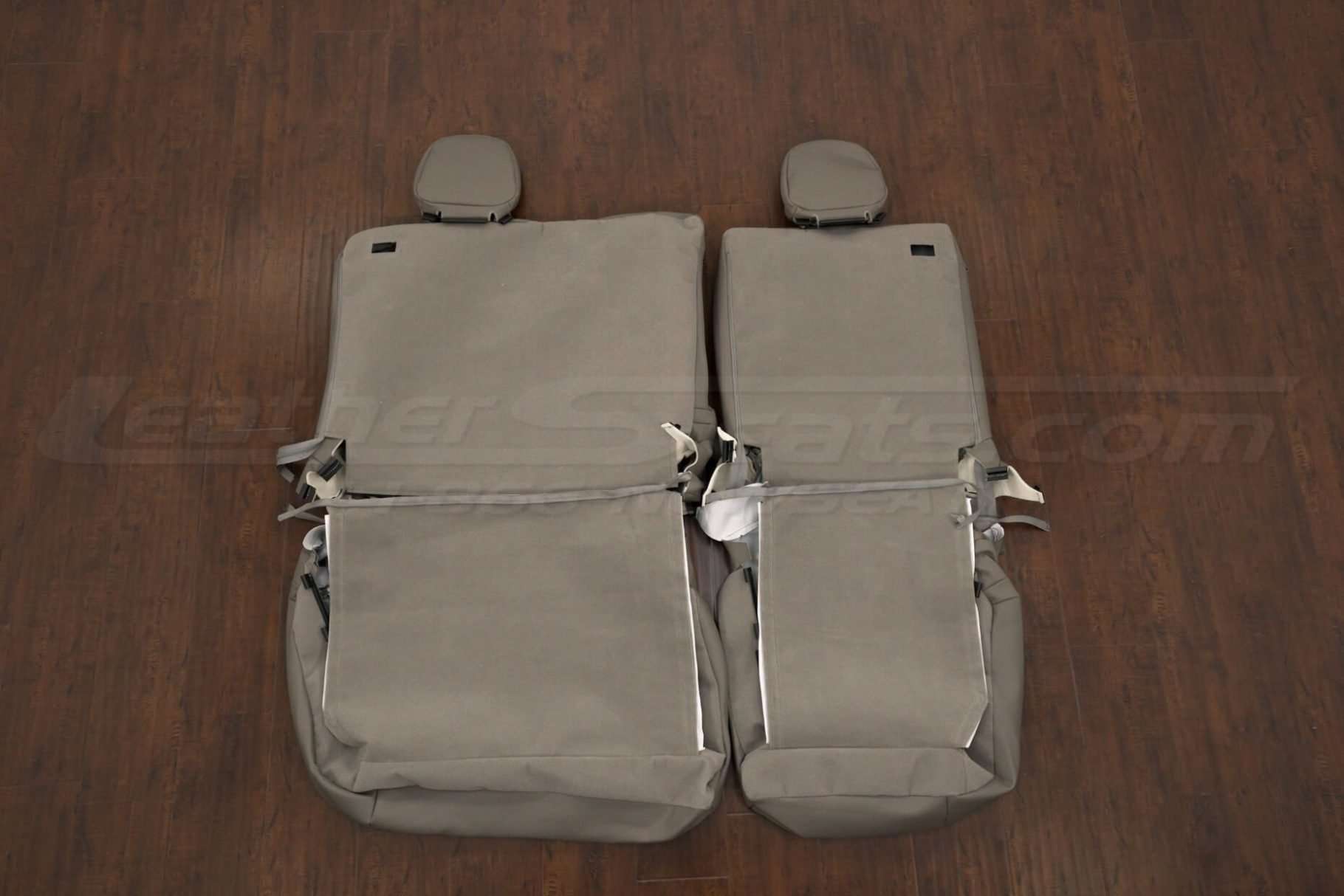 Back view of rear seat upholstery