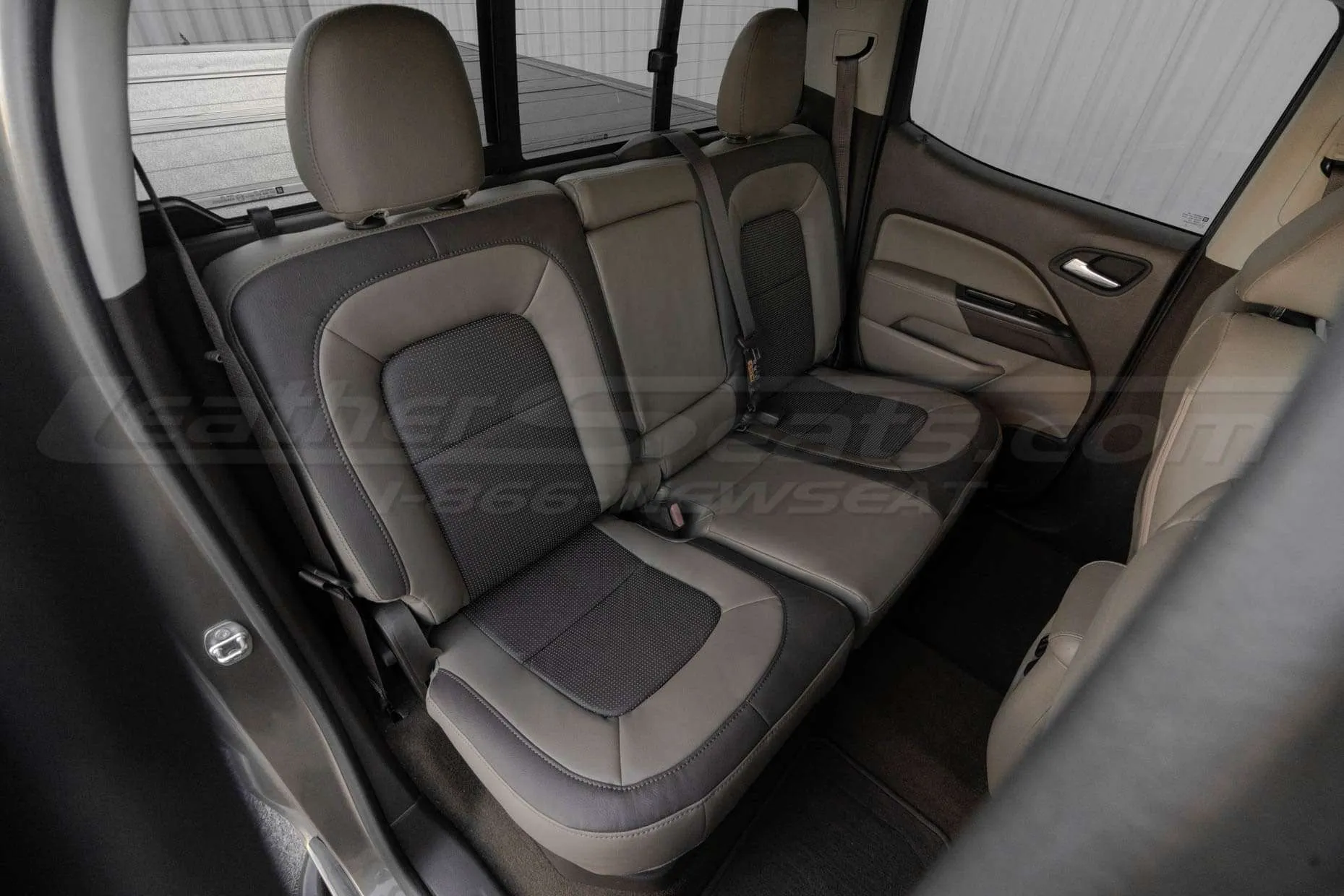 GMC Canyon installed leather seats - rear seats