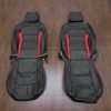 Chevrolet Camaro Coupe Leather Seat Kit - Black & Red - Front seat upholstery