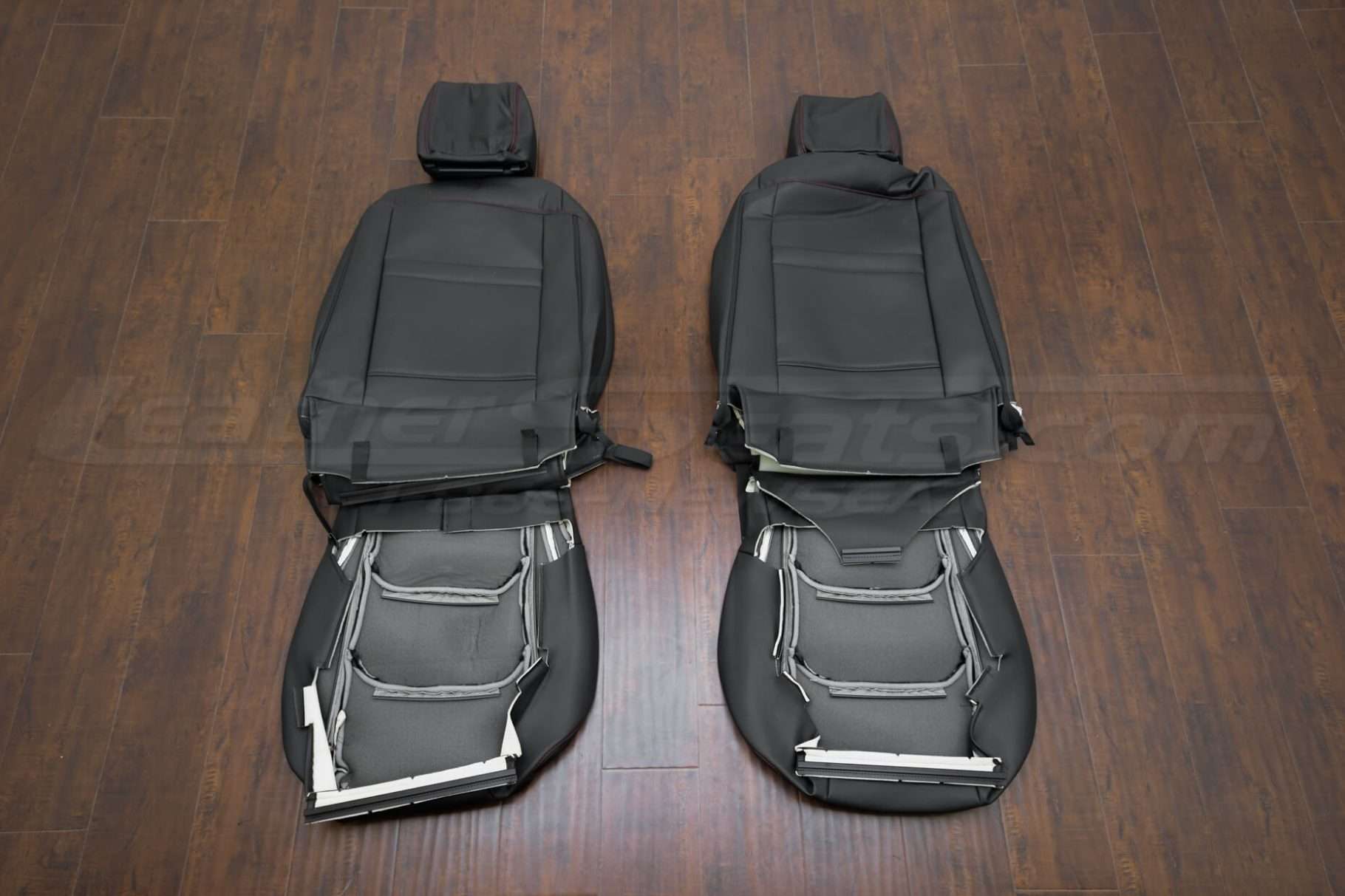 Back view of front seats