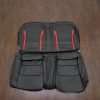 Chevy Camaro Leather Seat Kit - Black & Red - Rear seat upholstery