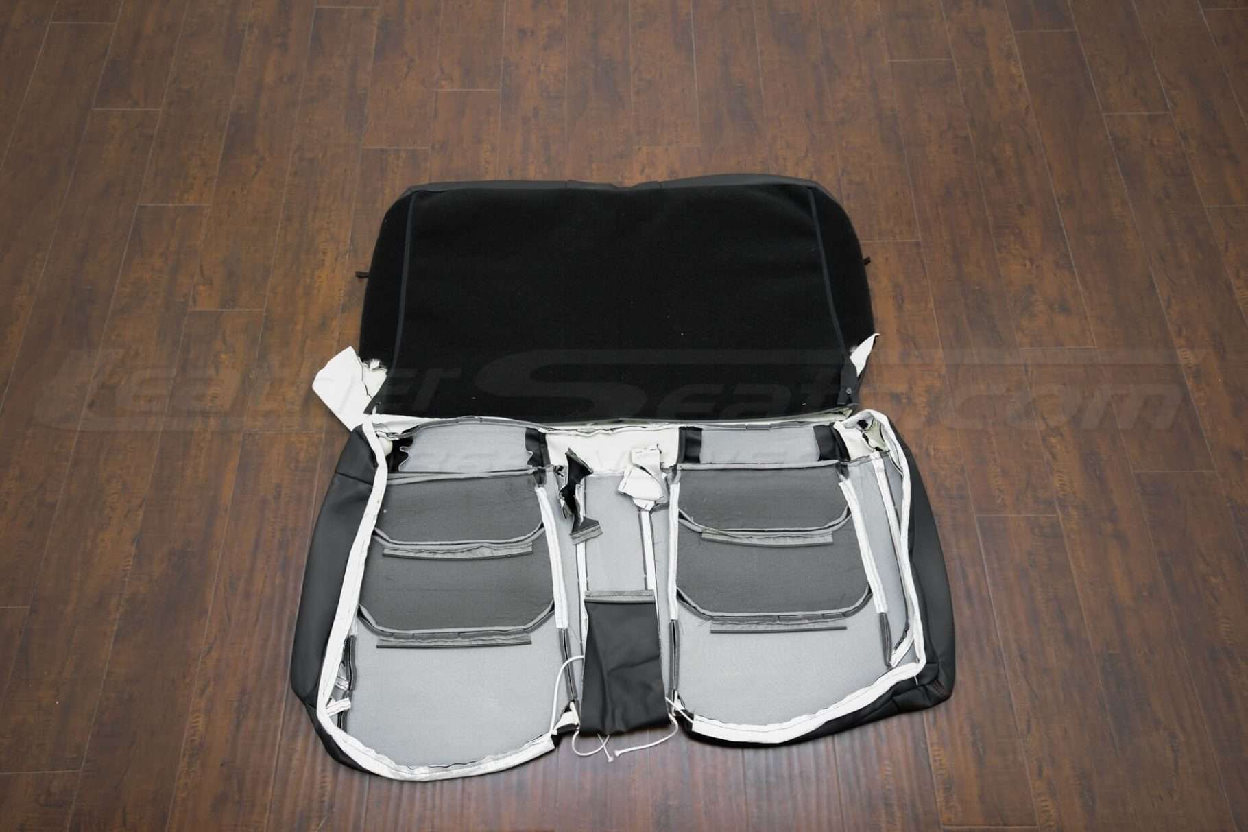 Back view of rear seats
