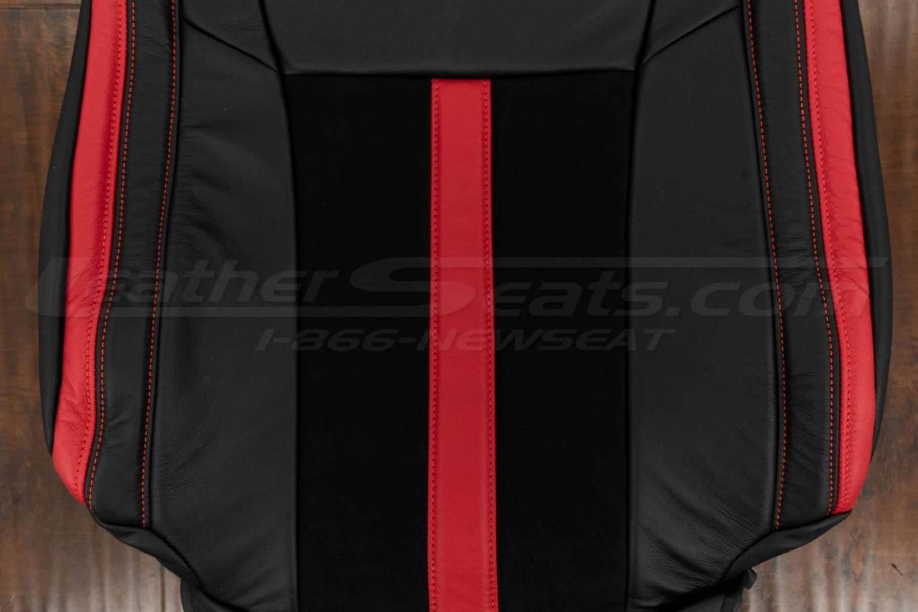 Black Suede insert section of backrest