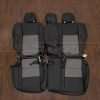 Toyota RAV4 Leather Seat Kit - Black & Light Grey - Rear seat upholstery with Armrest