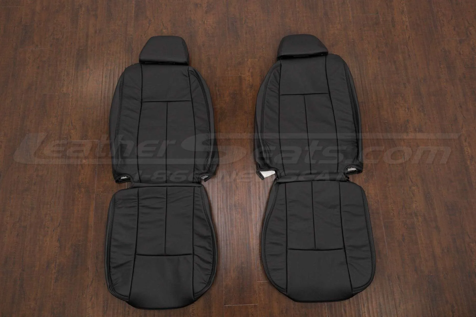 GMC Envoy Leather Seat Kit - Black - Front seat upholstery