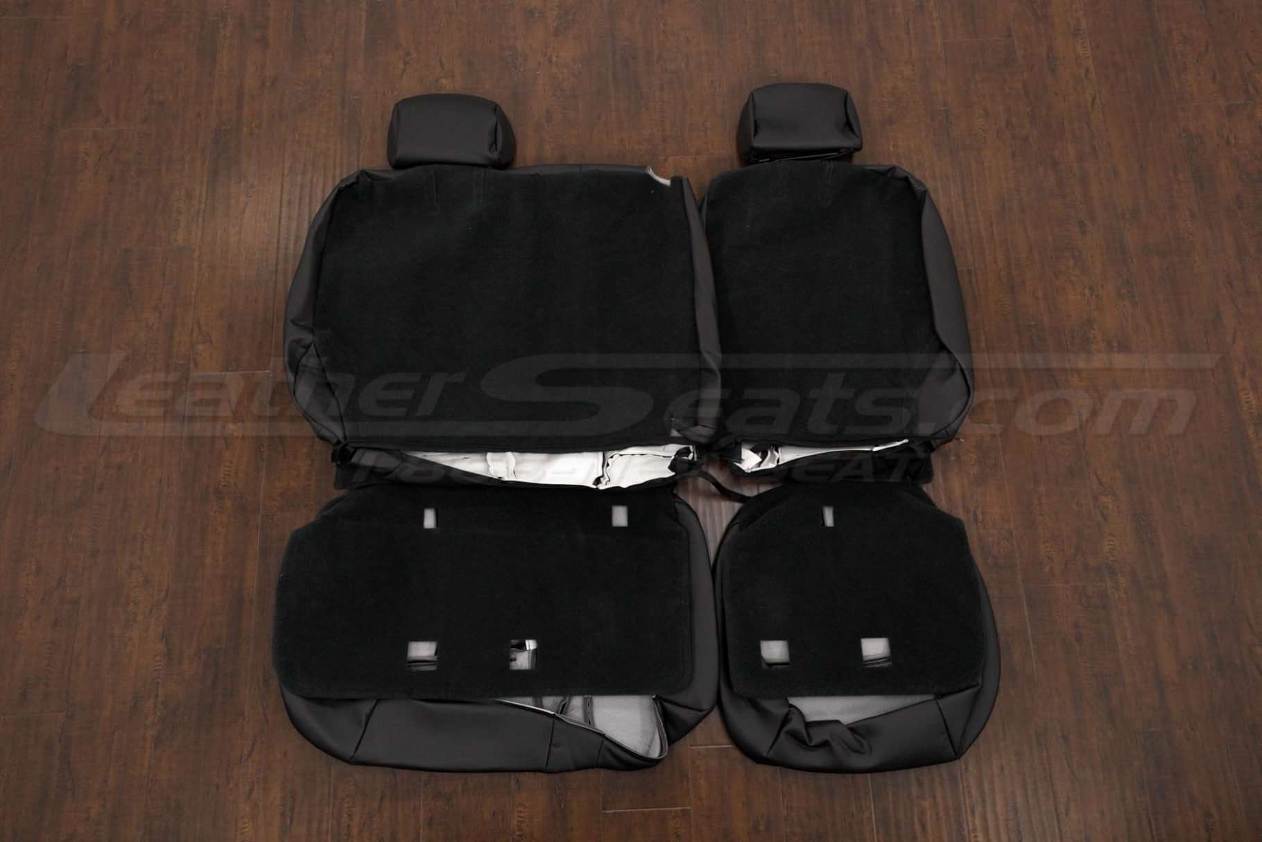 Back view of rear seat upholstery