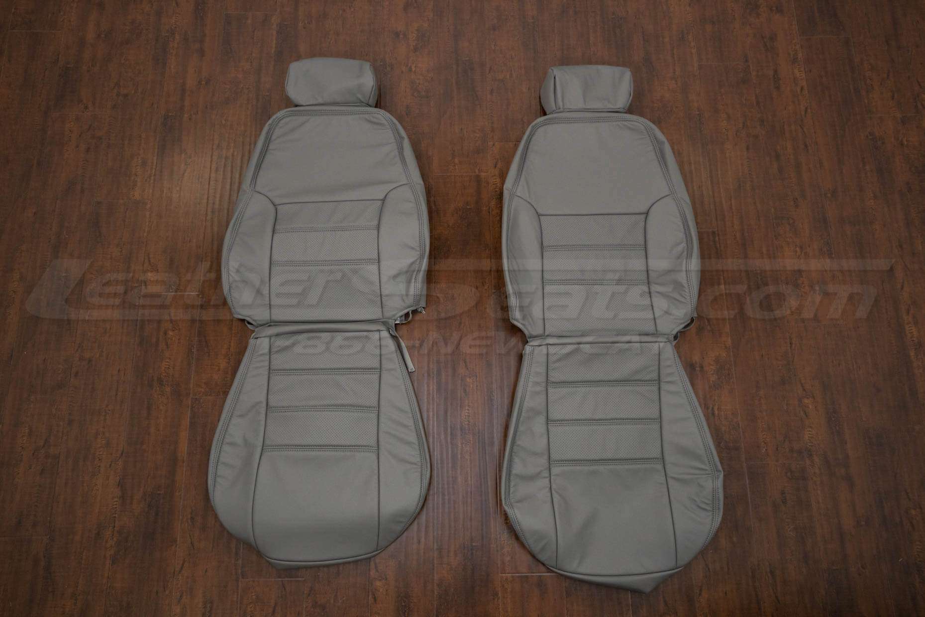 Ford Mustang leather seat Kit - Smoke - Front seat upholstery