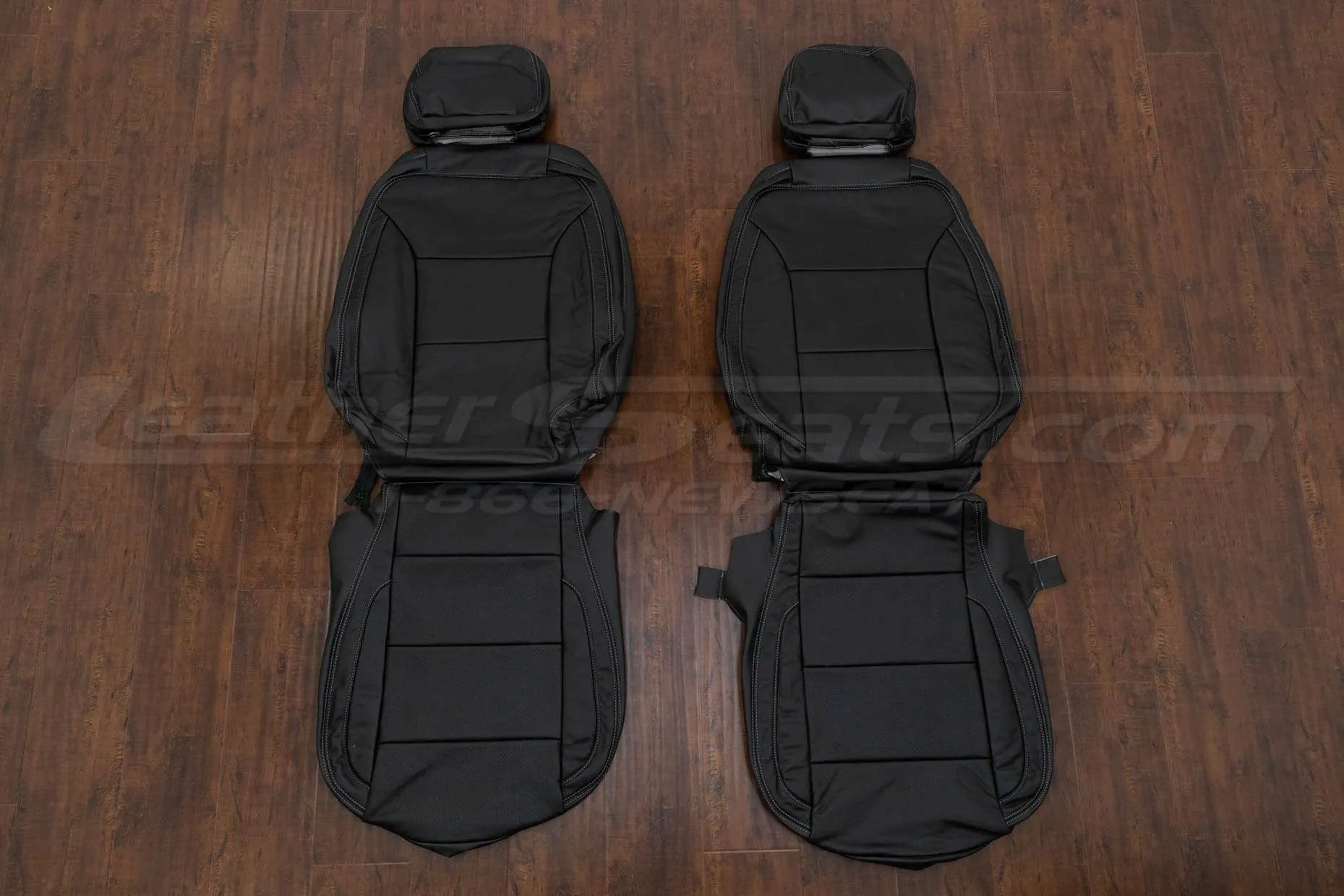 Chevrolet Tahoe Leather Seat Kit - Black - Front row upholstery