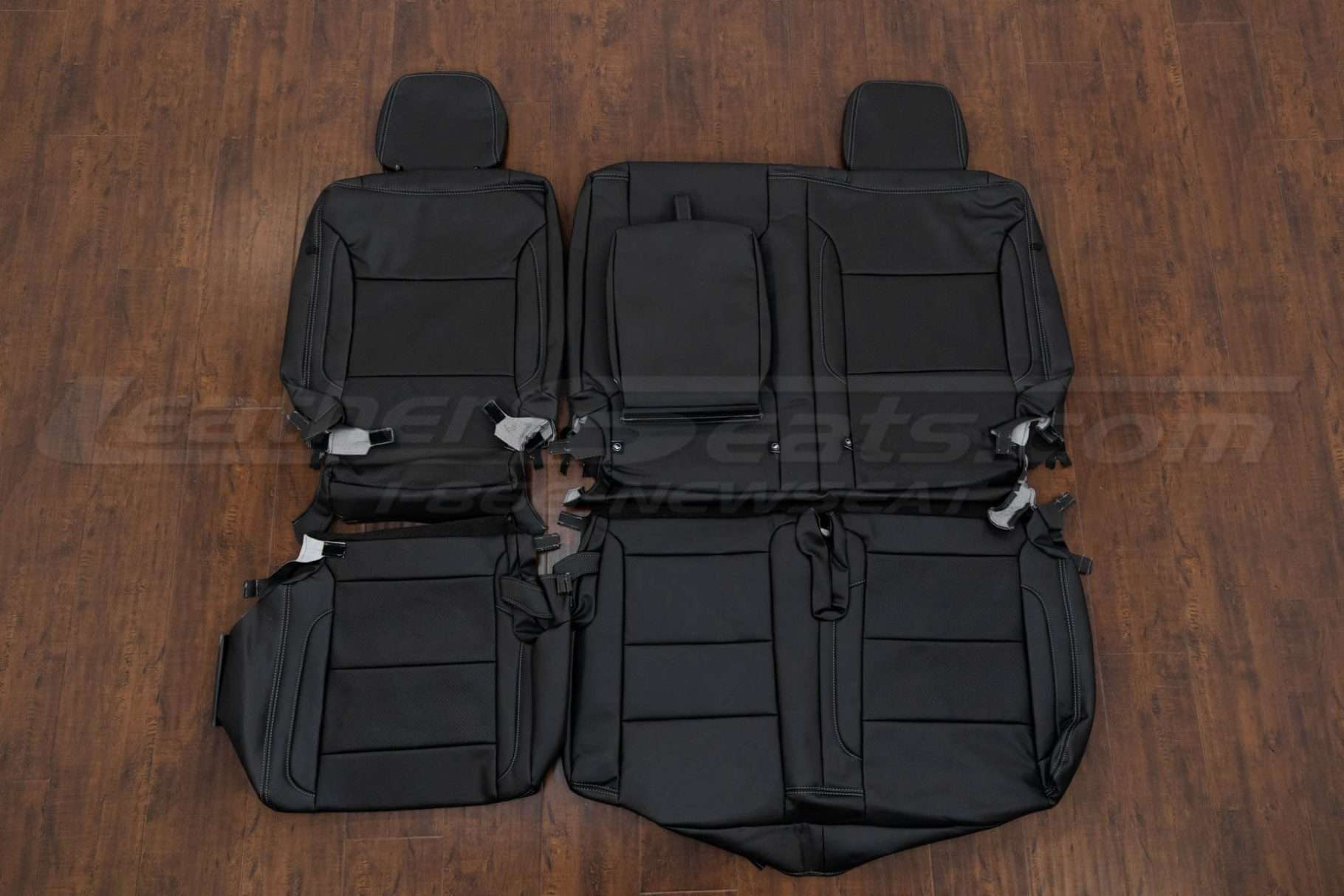 Chevrolet Tahoe Leather Seat Kit - Black - Middle Row Upholstery with Armrest