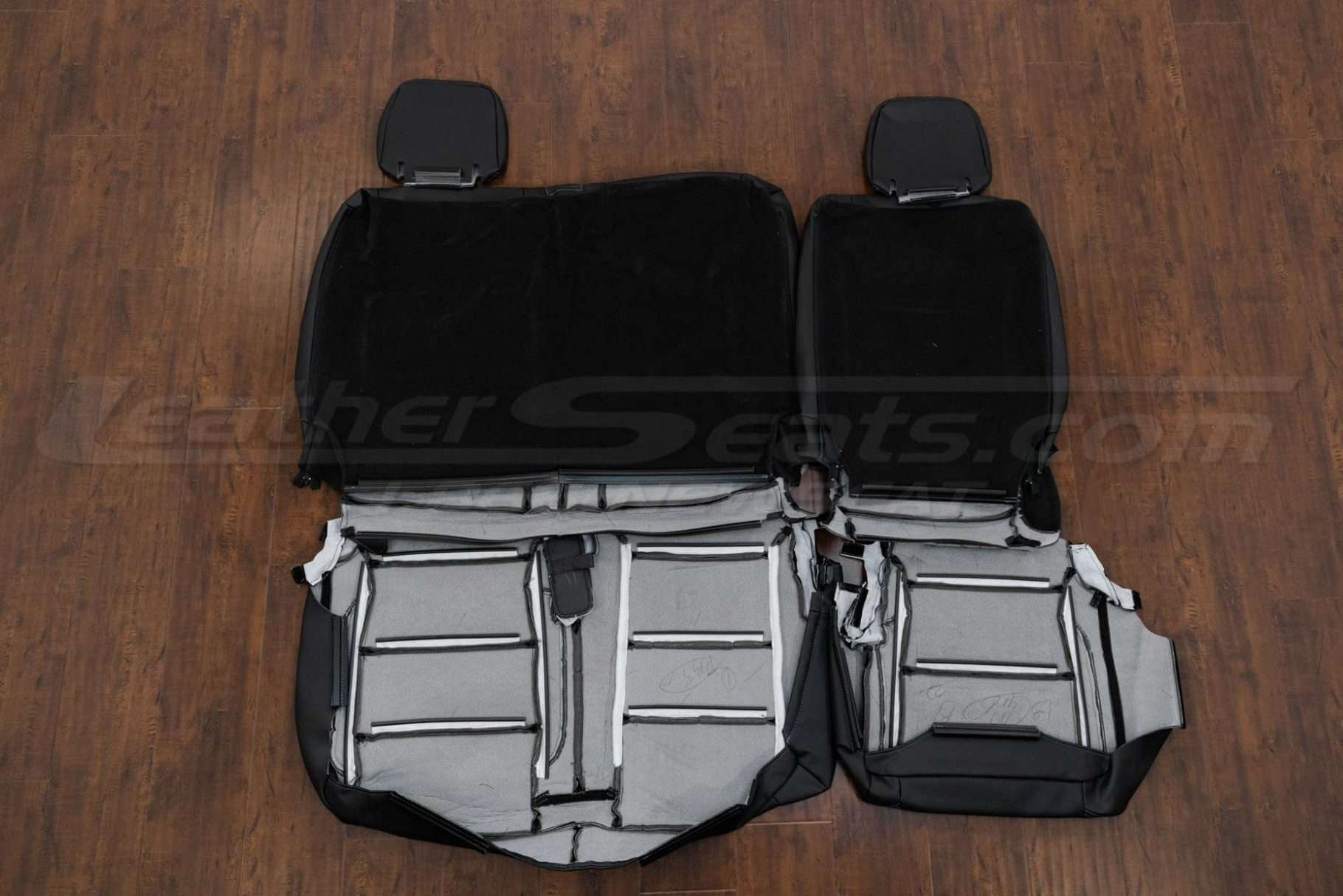 Back view of middle row upholstery