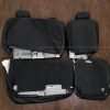 Back view of rear seat upholstery