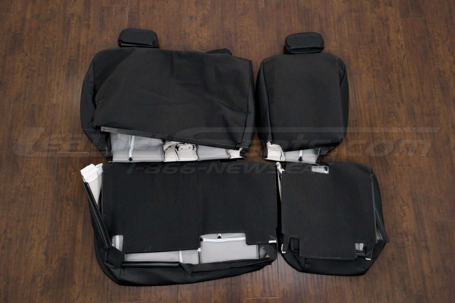 Back view of rear seat upholstery