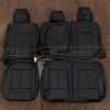 Ford Superduty Leather Kit - Black - Rear seat upholsterywith Armrest