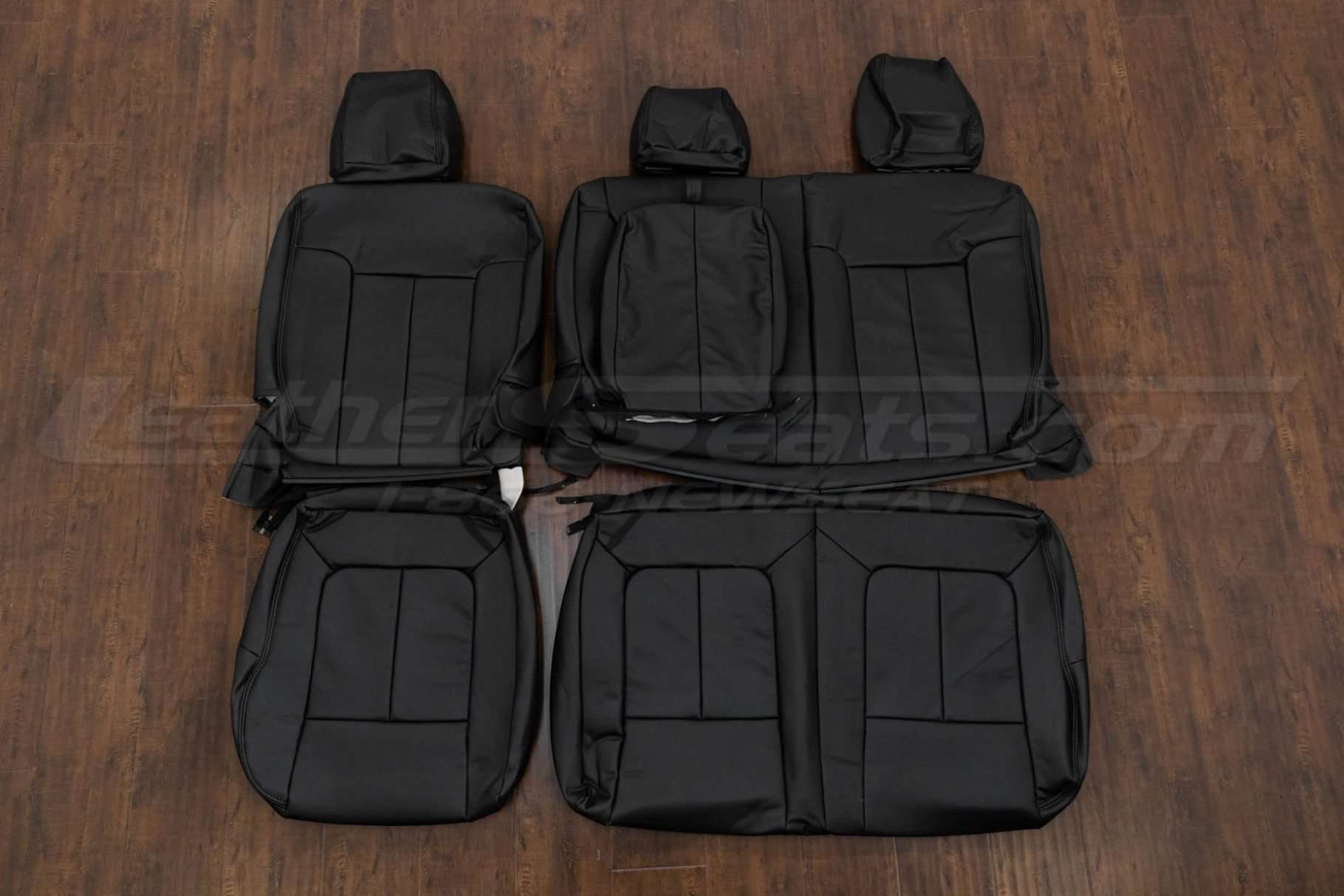 Ford Superduty Leather Kit - Black - Rear seat upholsterywith Armrest