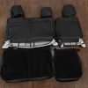 Back view of rear seats