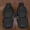 Toyota FJ Cruiser Leather Seat Kit - Black - Frot seat upholstery with Armrests