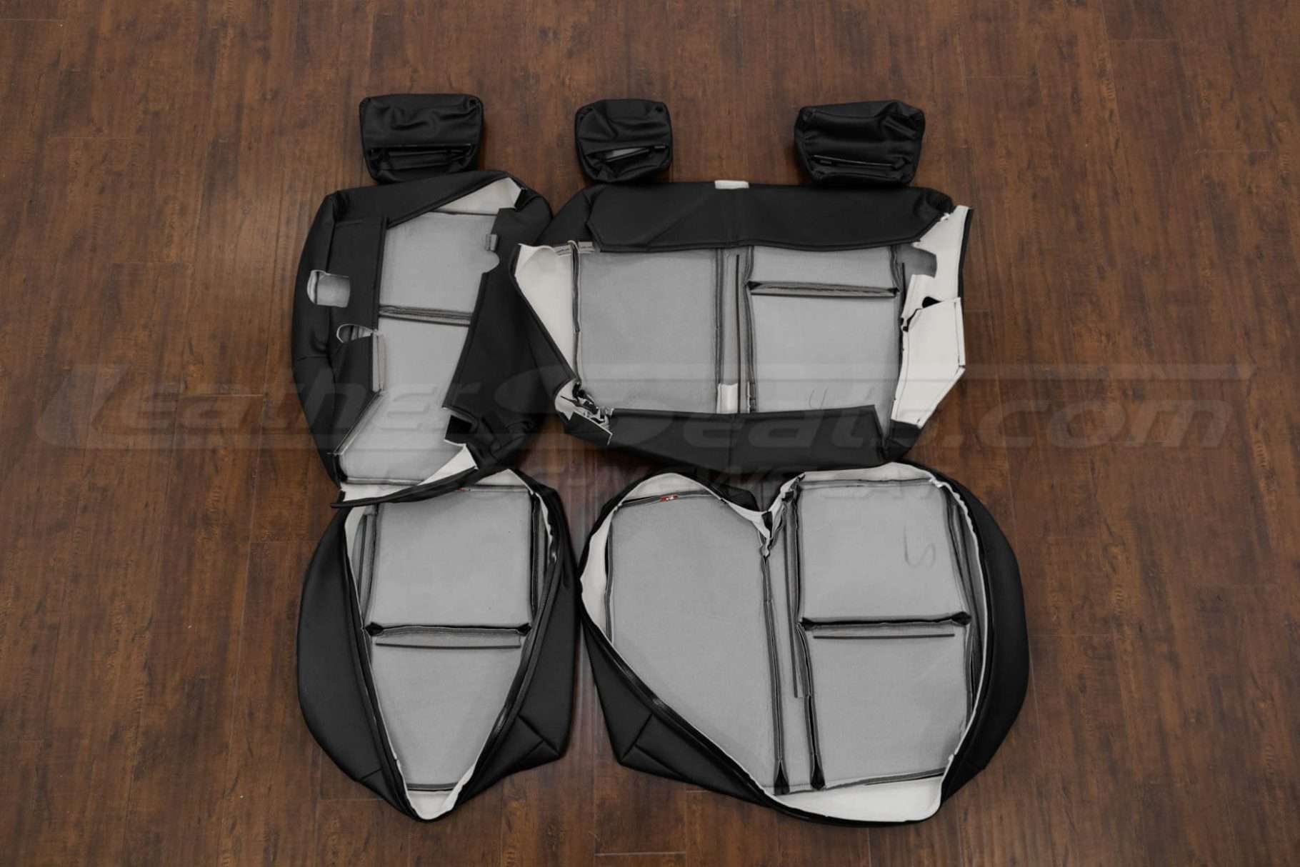 Back view of rear seats