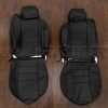 Hummer H2T Leather Seat Kit - Black - Front seat upholstery with Armrests