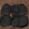 Hummer H2T Leather Seat Kit - Black - rear sat upholstery with armrest