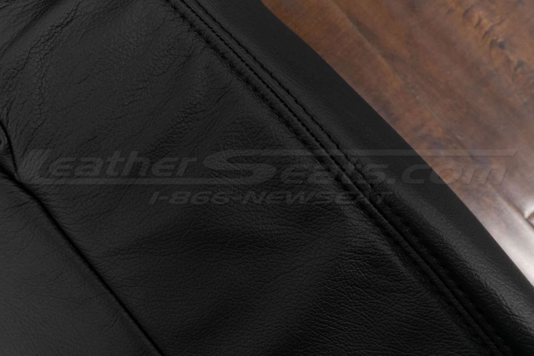 Black double-stitching