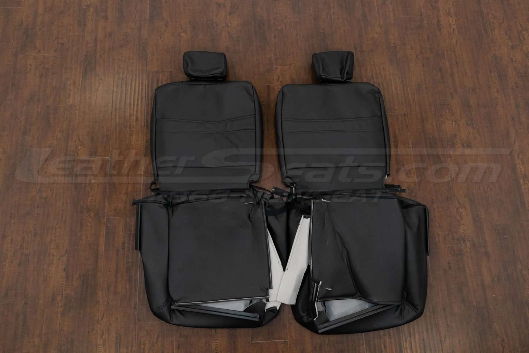 Back view of rear seats