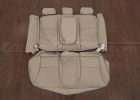 Honda Accord Leather Seat Kit - Ivory - Rear seat upholstery w/ Armrest and Bolsters
