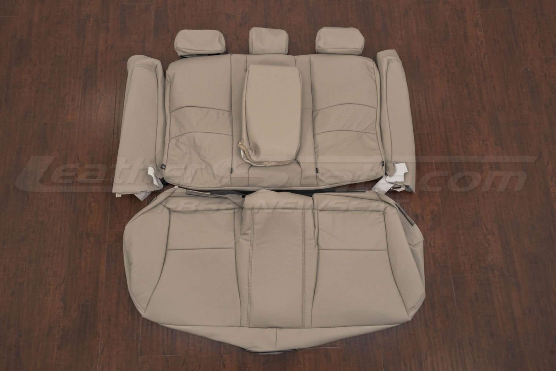 Honda Accord Leather Seat Kit - Ivory - Rear seat upholstery w/ Armrest and Bolsters