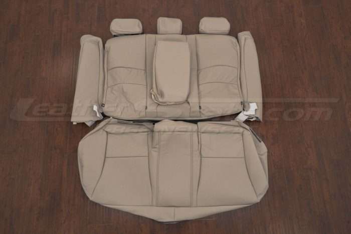 Honda Accord Leather Seat Kit - Ivory - Rear seat upholstery w/ Armrest and Bolsters