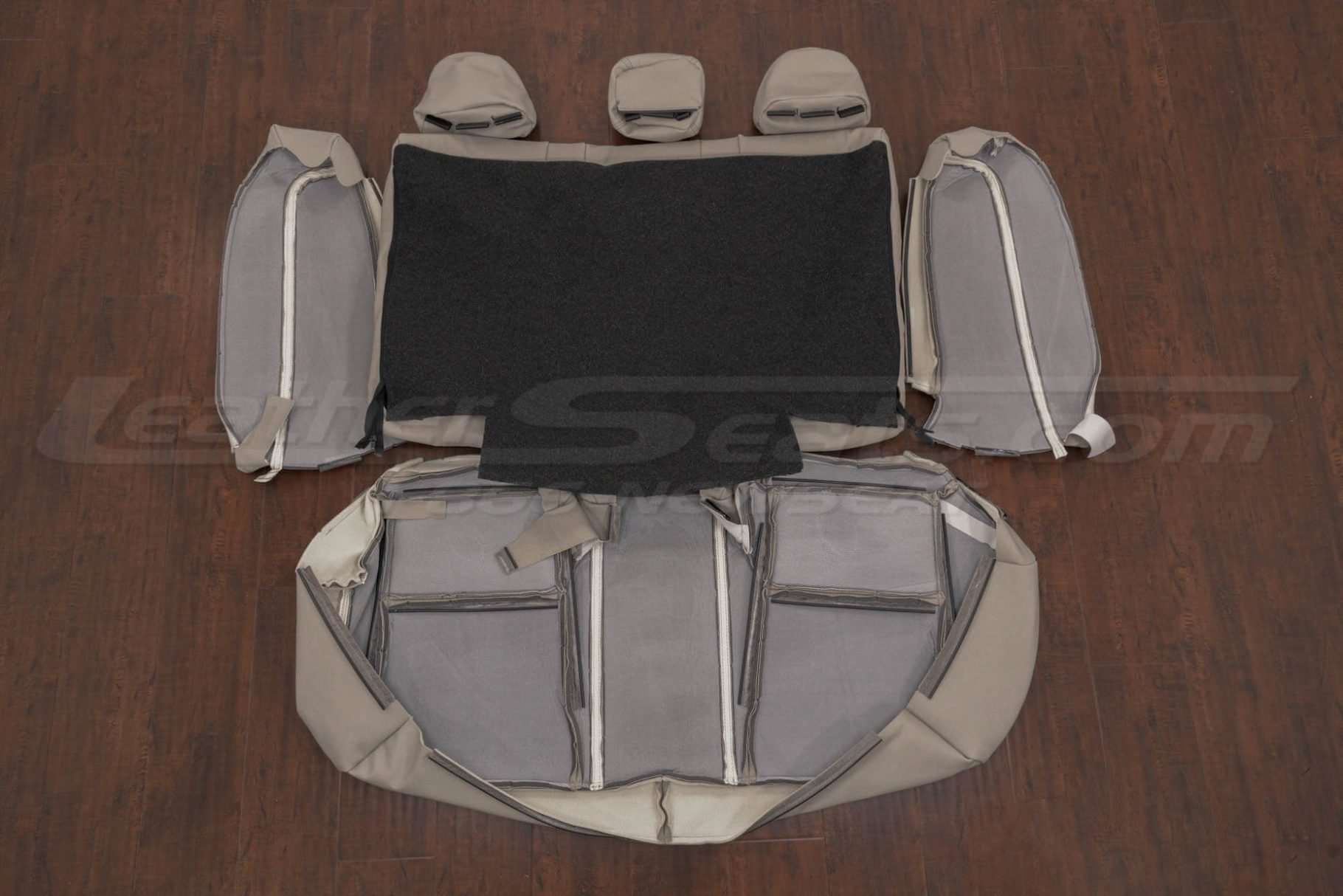 Back view of rear seat upholstery & Bolsters