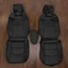 Lexus SC400 Leather Seat Kit - Black - Front seat upholstery with console lid cover