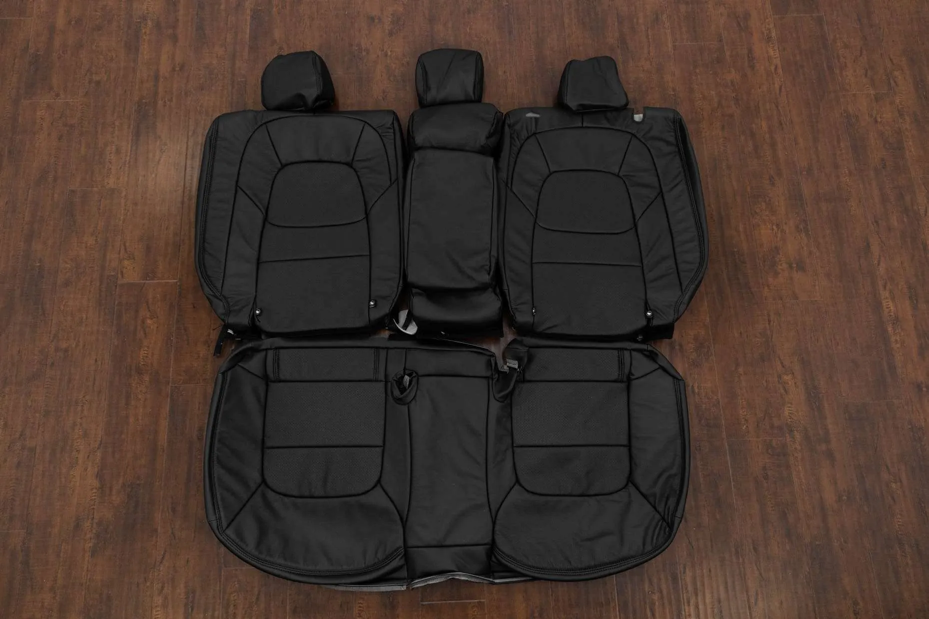 Mazda CX-5 Leather Seat Kit - Black - Rear seat upholstery with Armrest