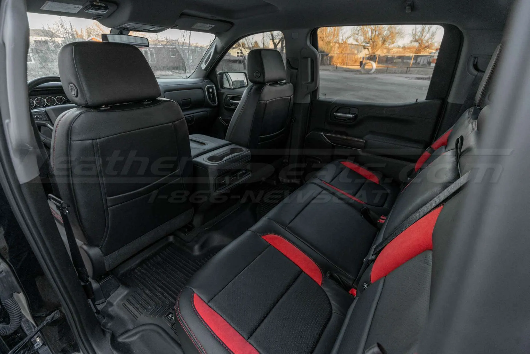 Back view of front seat seats - driver's side