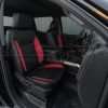 Chevrolet Silverado Crew Can Installed Leather Seats - Black & Red - Front passenger seat - Wide angle