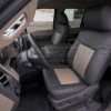 Ford Superduty Leather Seats - Dark Brown & Bisque - Front driver seat